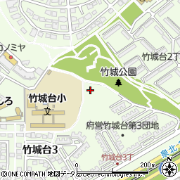 大阪府堺市南区竹城台周辺の地図