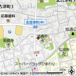 広島県福山市吉津町12-4周辺の地図