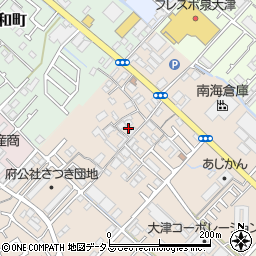 大阪府泉大津市虫取周辺の地図