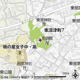 長尾寺周辺の地図