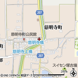 奈良県橿原市慈明寺町354-1周辺の地図