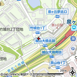株式会社トヨタレンタリース大阪　泉ヶ丘店周辺の地図