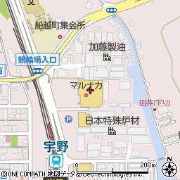 マルナカ宇野店周辺の地図