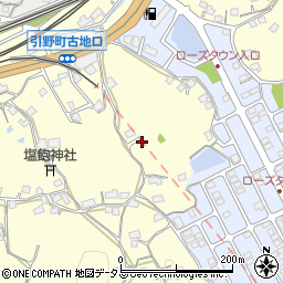 広島県福山市引野町332周辺の地図