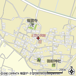土羽公民館周辺の地図