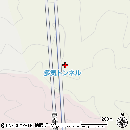 多気トンネル周辺の地図