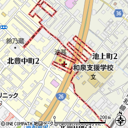ダイワサイクル泉大津店周辺の地図