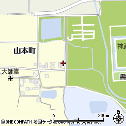 奈良県橿原市山本町74周辺の地図