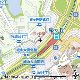 制服のウエダ　泉ケ丘店周辺の地図