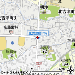 北吉津町中周辺の地図