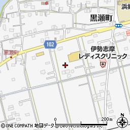 三重県伊勢市黒瀬町周辺の地図