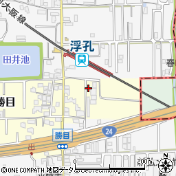 奈良県大和高田市勝目周辺の地図