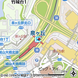 セブンイレブン泉北高速泉ケ丘駅店周辺の地図