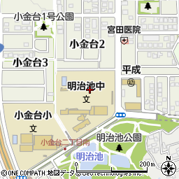 大阪府富田林市小金台周辺の地図