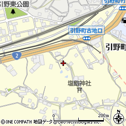 広島県福山市引野町186周辺の地図