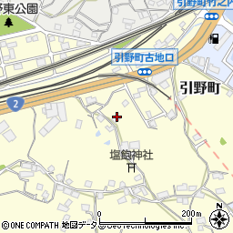 広島県福山市引野町201-1周辺の地図