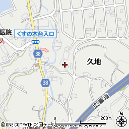広島県広島市安佐北区安佐町久地1214-1周辺の地図