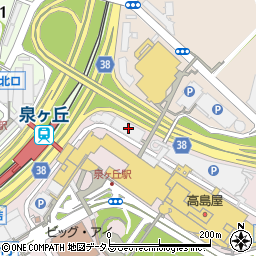 大阪府堺市南区茶山台1丁1-1周辺の地図