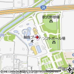 橿原運動公園総合プール周辺の地図