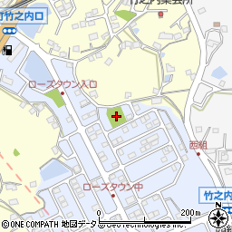 竹之内公園周辺の地図