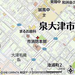 泉大津ロイヤルテニスクラブ周辺の地図