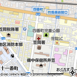 笠岡郵便局 ＡＴＭ周辺の地図