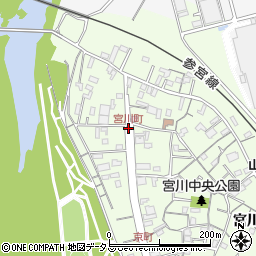 宮川町周辺の地図