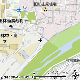 大阪府富田林市谷川町周辺の地図