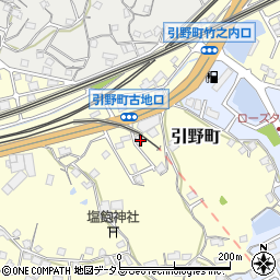 広島県福山市引野町272-1周辺の地図