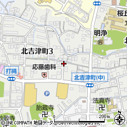 広島県福山市北吉津町周辺の地図