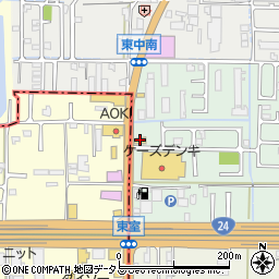 丸亀製麺大和高田店周辺の地図