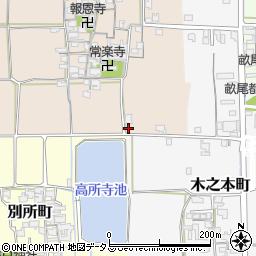 奈良県橿原市高殿町98周辺の地図