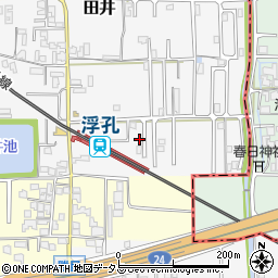 奈良県大和高田市田井22周辺の地図