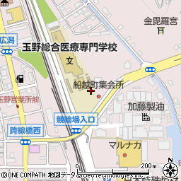 岡山県玉野市築港周辺の地図