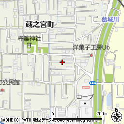 奈良県大和高田市蔵之宮町15周辺の地図