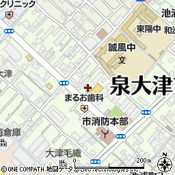 シャトレーゼ　泉大津店周辺の地図