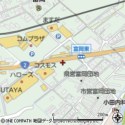 富岡団地前周辺の地図