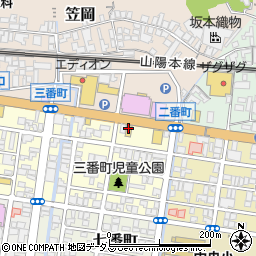 丸亀製麺 笠岡店周辺の地図