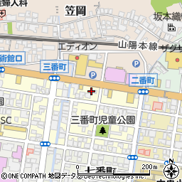 メガネのタナカ笠岡店周辺の地図