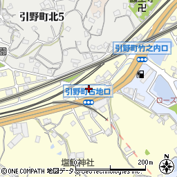 広島県福山市引野町281周辺の地図