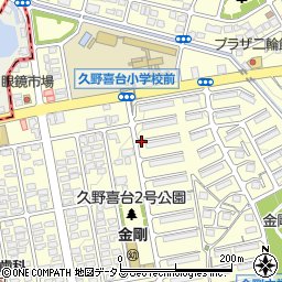 大阪府富田林市久野喜台周辺の地図