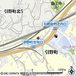 広島県福山市引野町1183-1周辺の地図