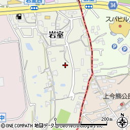 大阪府堺市南区岩室周辺の地図