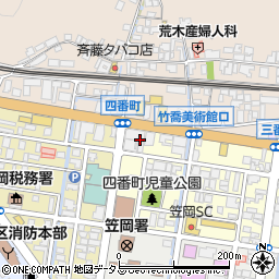 内海株式会社　笠岡東給油所周辺の地図