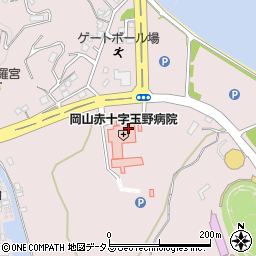 岡山赤十字玉野病院周辺の地図