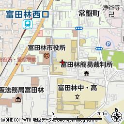 富田林市立学童保育富田林学童クラブ周辺の地図