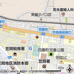 広島銀行笠岡中央支店周辺の地図
