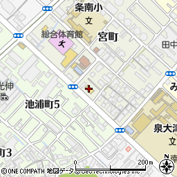 ワークマンプラス泉大津店周辺の地図