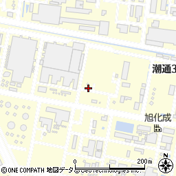岡山県倉敷市潮通周辺の地図