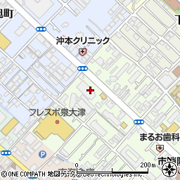 泉大津メモリアルホール周辺の地図